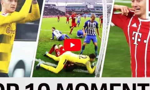 Top 10 khoảnh khắc ấn tượng nhất Bundesliga tháng Hai