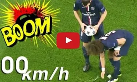 Top 20 pha sút phạt uy lực nhất