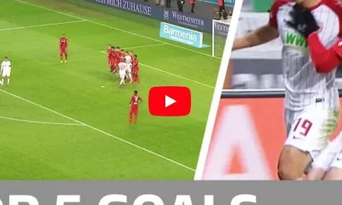 Top 5 bàn thắng đẹp nhất vòng 18 Bundesliga