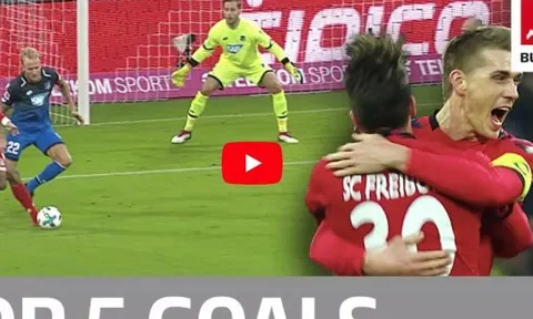 Top 5 bàn thắng đẹp nhất vòng 20 Bundesliga