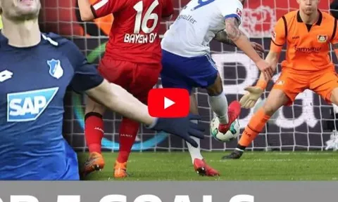 Top 5 bàn thắng đẹp nhất vòng 24 Bundesliga
