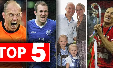 Top 5 điều siêu thú vị về Arjen Robben