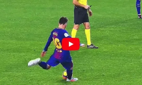 Top 5 pha đá phạt cực đỉnh của Lionel Messi
