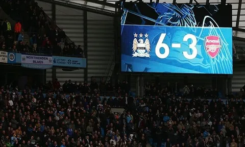 Trận cầu kinh điển: Manchester City 6-3 Arsenal (2013/14)