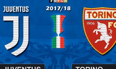 Trận derby thành Turin tại Coppa Italia theo phong cách lego