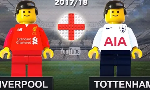Trận hòa kịch tính giữa Liverpool và Tottenham theo phong cách lego