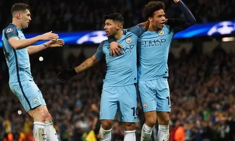 Trận Man City 5-3 Monaco lập kỷ lục chưa từng có