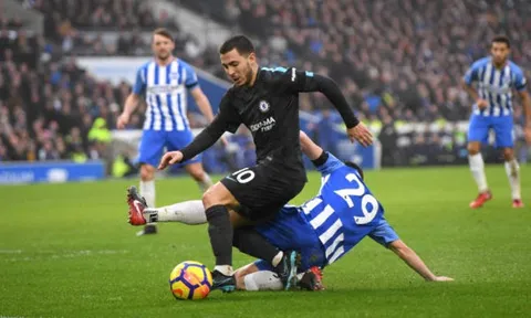 TRỰC TIẾP Brighton 0-4 Chelsea: Hazard chấm dứt hy vọng của chủ nhà (KT)