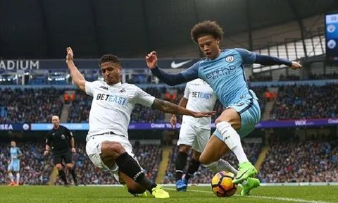 TRỰC TIẾP Man City 2-1 Swansea: Vỡ òa phút cuối (Kết thúc)
