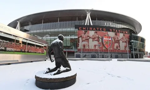 London tuyết rơi trắng trời, đại chiến Arsenal - Man City nguy cơ bị hoãn