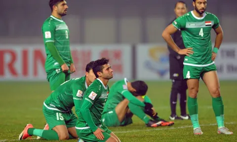 U23 Iraq bật khóc, lặng nhìn U23 Việt Nam ăn mừng chiến thắng