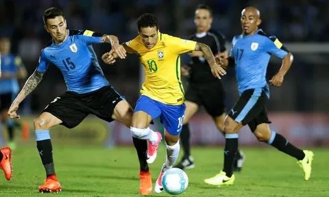 Uruguay 1-4 Brazil (vòng loại World Cup 2018)