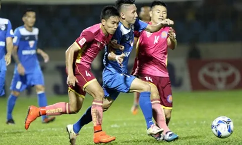 Minh Tuấn rực sáng, Than Quảng Ninh dễ dàng đánh bại Sài Gòn FC