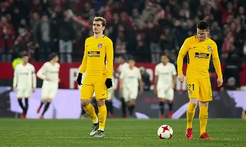 Vắng Diego Costa, Atletico bất lực, chia tay Cúp Nhà Vua