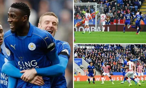 Vardy nổ súng, Leicester có quà sinh nhật hoành tráng cho ông chủ Thái