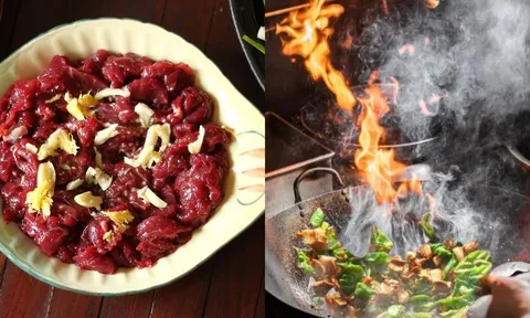 Vì sao xào thịt bò nhất định phải để lửa lớn?