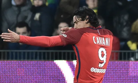Vòng 21 Ligue 1: Nice hoà thất vọng; Cavani rực sáng giúp PSG áp sát ngôi đầu