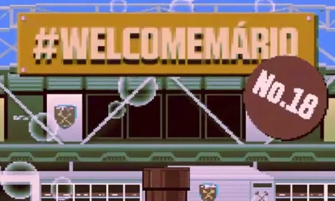 West Ham chào mừng Joao Mario theo phong cách Nintendo