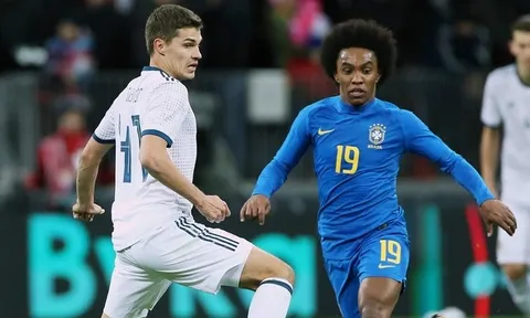 Willian chơi tuyệt hay trước Nga