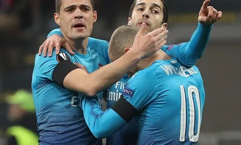 Xhaka chơi tuyệt hay trước AC Milan