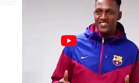 Yerry Mina không chút bỡ ngỡ trong ngày đầu đến Camp Nou