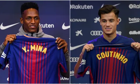 Yerry Mina sẽ cùng Coutinho đá chính trước Alaves?