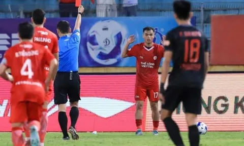 Thẻ đỏ tai hại khiến Thể Công Viettel bị Ninh Bình cầm hòa