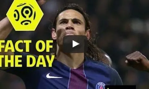 18 bàn thắng của Edinson Cavani tại Ligue 1 nửa đầu mùa 2016/17