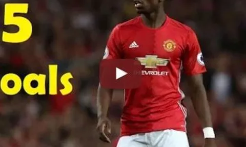 5 bàn thắng của Paul Pogba cho M.U tính đến thời điểm này