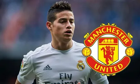 5 CLB có thể sẽ là bến đỗ tiếp theo của James Rodriguez