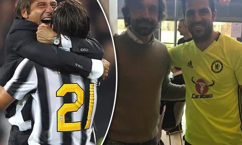 Andrea Pirlo xuất hiện bất ngờ trên sân tập Chelsea
