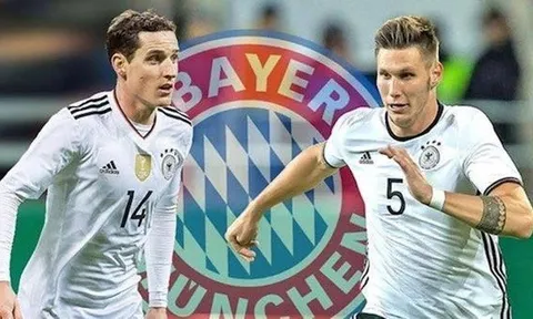 Bayern tăng cường cho hàng phòng ngự bằng 2 cầu thủ đội tuyển Đức