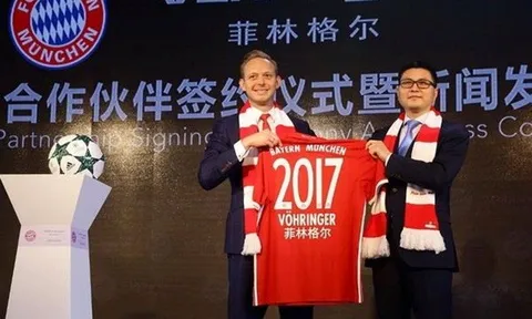 Bayern Munich "vươn tay" sang thị trường tiềm năng Trung Quốc