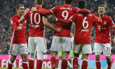 Bayern Munich 5-0 Wolfsburg (vòng 14 Bundesliga)