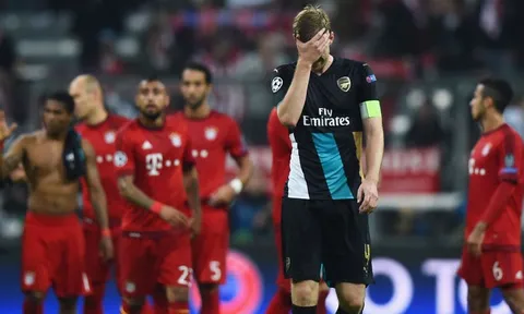 Bayern Munich từng cho Arsenal 'ăn hành' 5-1