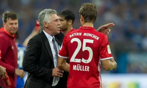 Carlo Ancelotti cần thay đổi để Thomas Muller ghi bàn trở lại