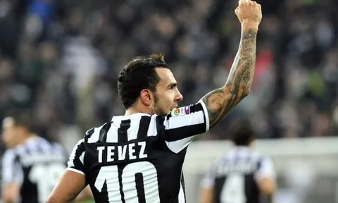 Carlos Tevez khi còn khoác áo Juventus