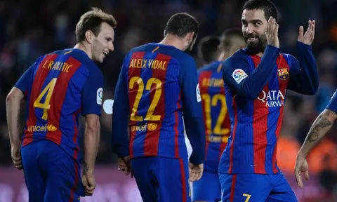 Chùm ảnh: Chiến thắng 7 sao của Barca trên sân nhà