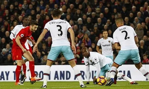 Chùm ảnh: Liverpool tiếc nuối chia điểm với West Ham