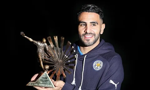 Đánh bại Aubameyang, Mahrez xuất sắc nhất châu Phi