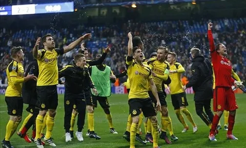 Dortmund xô đổ kỷ lục của MU, Real và Barca tại Champions League