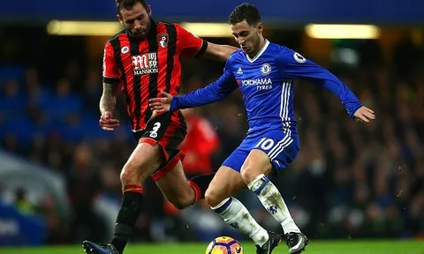 Ghi bàn vào lưới Bournemouth, Hazard đi vào lịch sử Chelsea