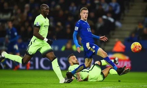 Hattrick nhấn chìm Man City của Jamie Vardy