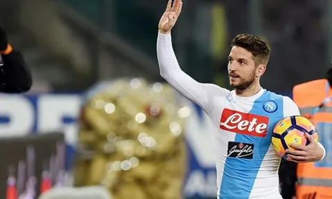Mertens lập Poker, Napoli đẩy Milan khỏi top 3