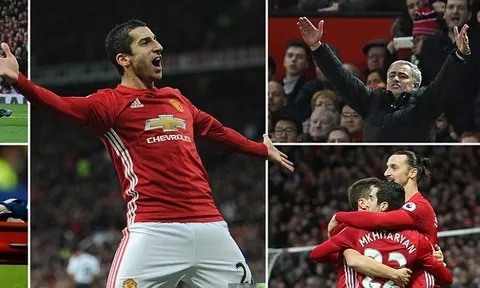 Mkhitaryan ghi bàn, Mourinho nổi điên vì Ibra