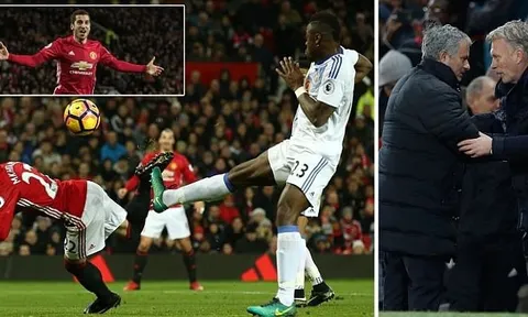 Mkhitaryan lập siêu phẩm, David Moyes không có quà ngày trở lại Old Trafford