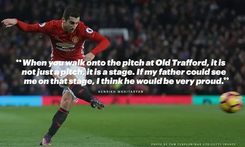 Mkhitaryan viết bài về con đường thành danh đầy kỷ niệm