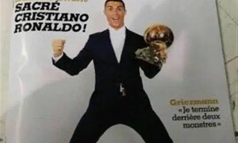 Nóng: Lộ hình Ronaldo cầm QBV trên bìa tạp chí France Football