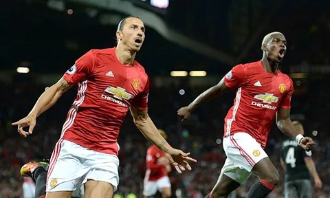 Pogba và Ibrahimovic ăn ý nhất Ngoại hạng Anh