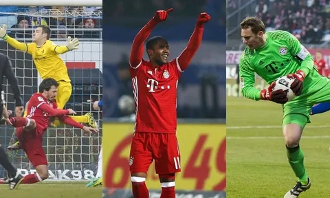 Siêu phẩm của Costa đưa Bayern trở lại ngôi đầu